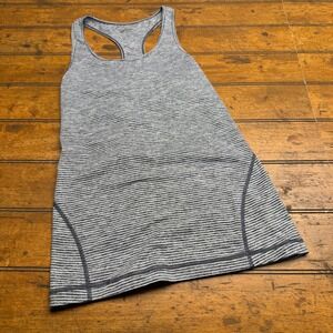 Zella Women's Striped Racerback Tank Top Athletic Workout‎ Gym Activewear